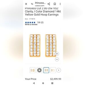 VS2 Diamond earrings